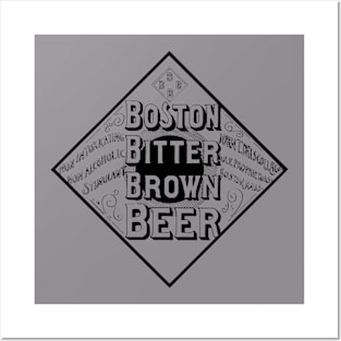 1892 Boston Massachusetts Bitter Brown Beer Posters and Art